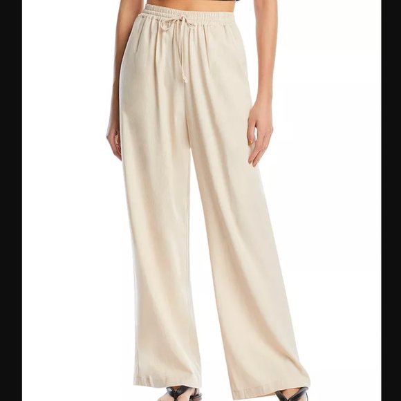 NWT BLANK NYC Wide Leg Pants Off White Medium - Picture 1 of 7